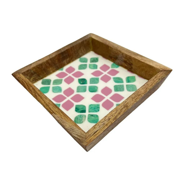 Inlaid Trinket Jewelry Tray - Picture 1 of 5